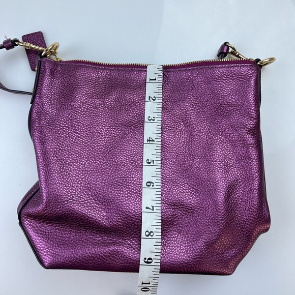 Coach Mini Abby Metallic Purple Crossbody Bag N239-8 - Picture 11 of 12